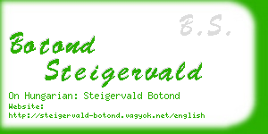 botond steigervald business card